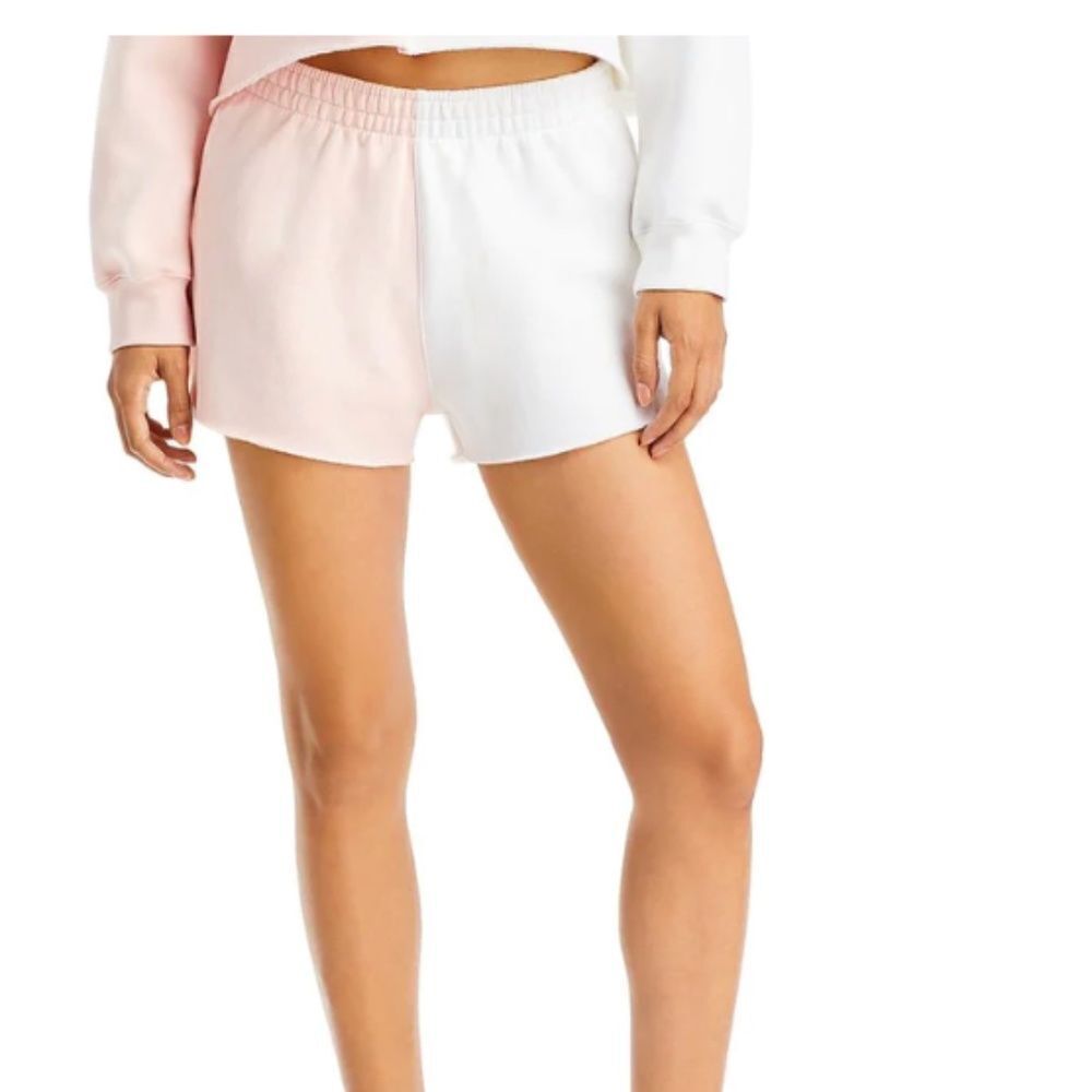 VINTAGE HAVANA WOMENS FRAYED HEM COLORBLOCK CASUAL SHORTS